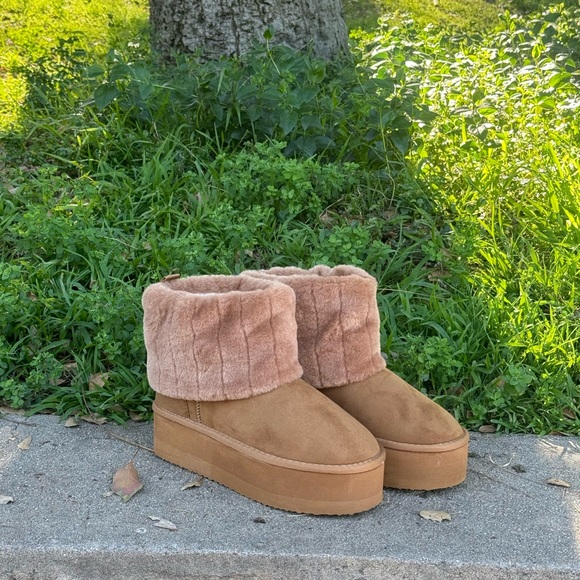 Chunky Platform Fur Boots - Picture 4 of 6